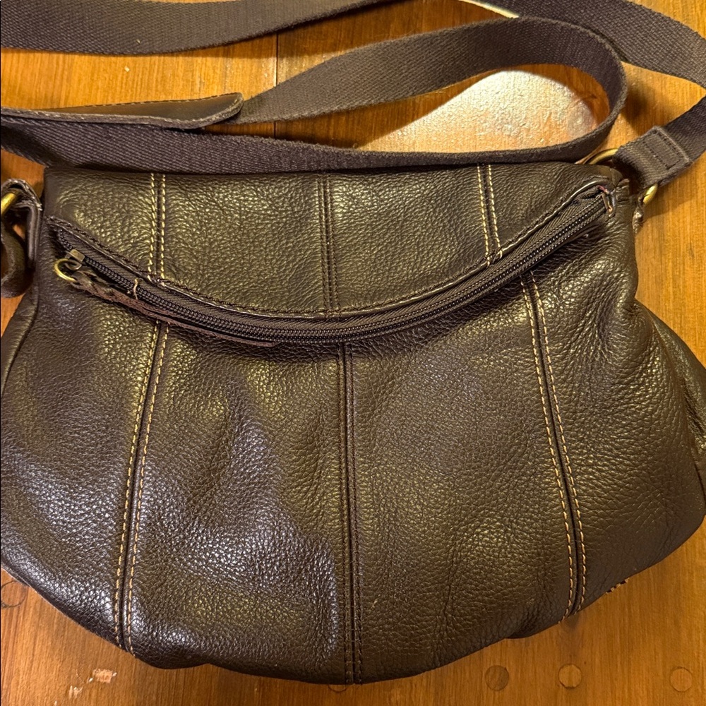 The Sak Brown Leather Shoulder Bag